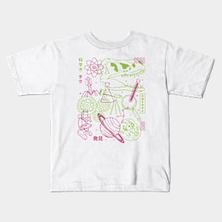 Science Elements Japanese Design by Tobe Fonseca Kids T-Shirt